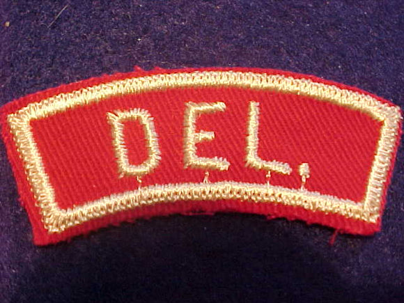 DEL. RED/WHITE STATE STRIP, MINT