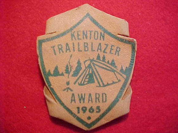 1965 N/C SLIDE, KENTON TRAILBLAZER AWARD, LEATHER