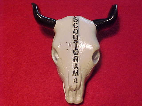 TORCHY PLASTICS N/C SLIDE, SCOUTORAMA, CATTLE SKULL