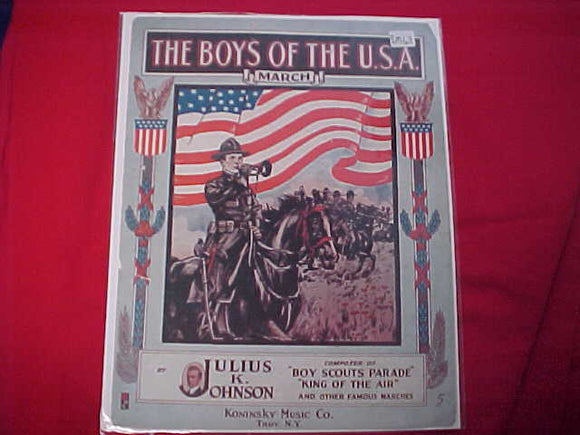 BOY SCOUT SHEET MUSIC, 