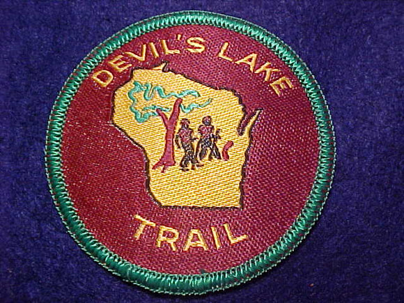 DEVIL'S LAKE TRAIL PATCH, WOVEN