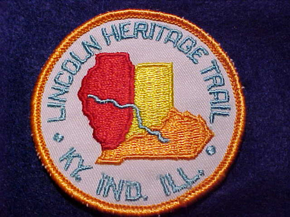 LINCOLN HERITAGE TRAIL PATCH, KY. IND. ILL.
