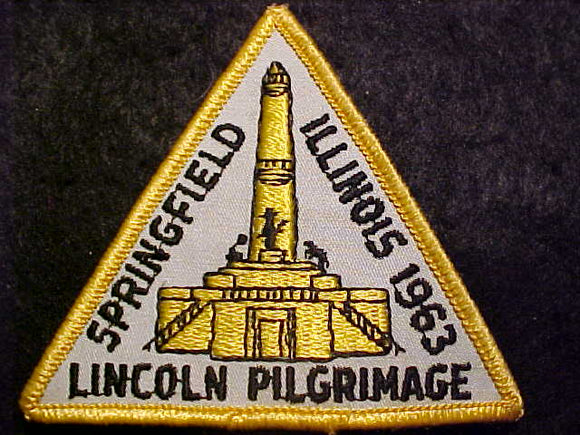 LINCOLN PILGRIMAGE PATCH, 1963, SPRINGFIELD, ILLINOIS