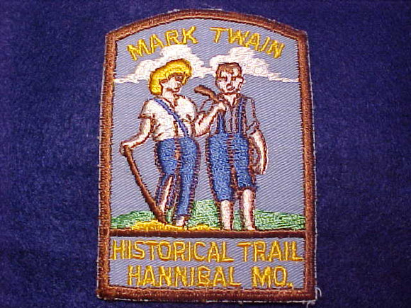 MARK TWAIN HISTORICAL TRAIL PATCH, HANNIBAL, MO