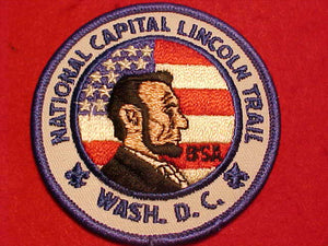 NATIONAL CAPITAL LINCOLN TRAIL PATCH