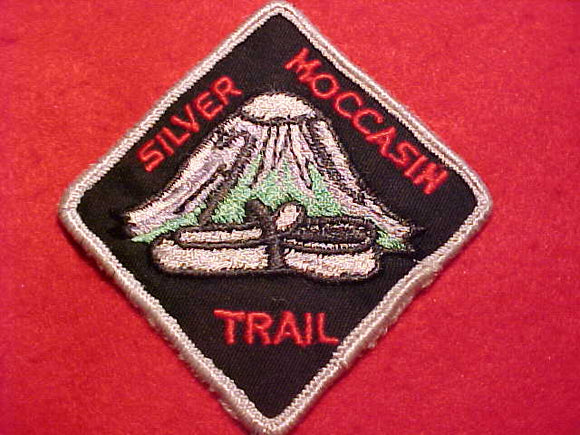 SILVER  MOCCASIN TRAIL PATCH, USED