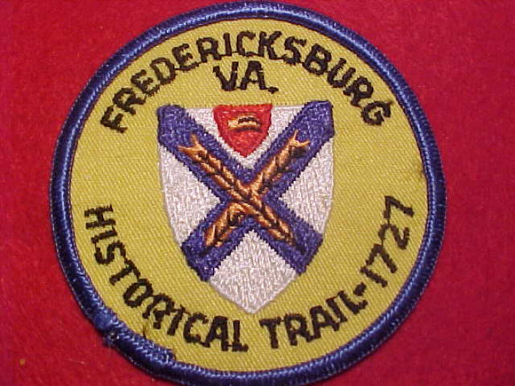 FREDERICKSBURG HISTORICAL TRAIL PATCH, 