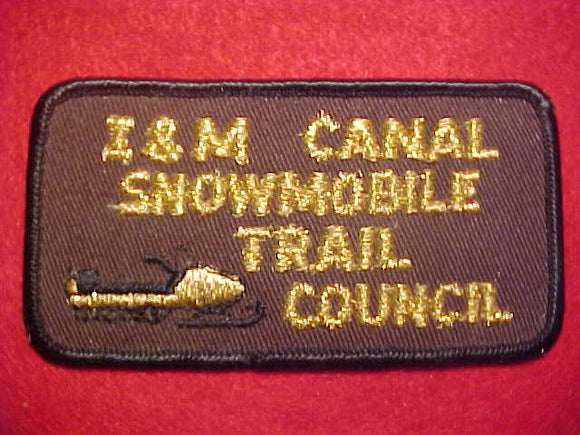 I & M CANAL PATCH, SNOWMOBILE TRAIL COUNCIL