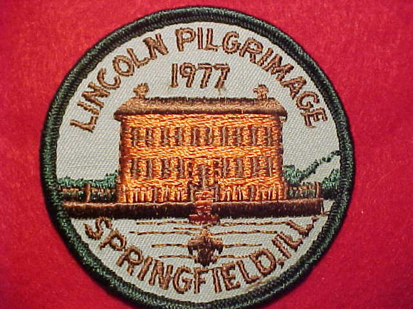 LINCOLN PILGRIMAGE PATCH, 1977, SPRINGFIELD, ILL.