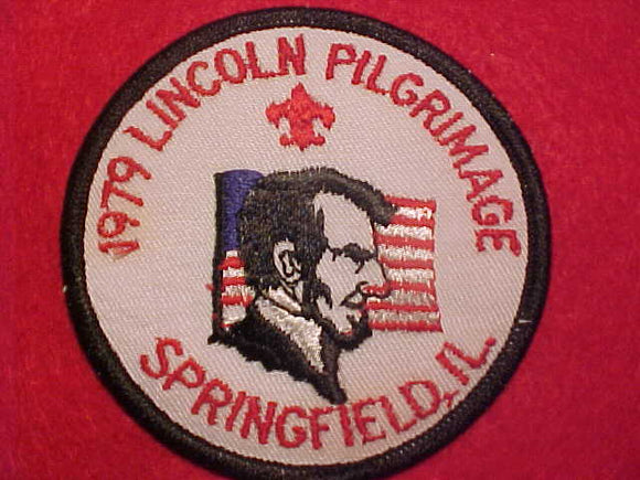 LINCOLN PILGRIMAGE PATCH, 1979, SPRINGFIELD, ILL.