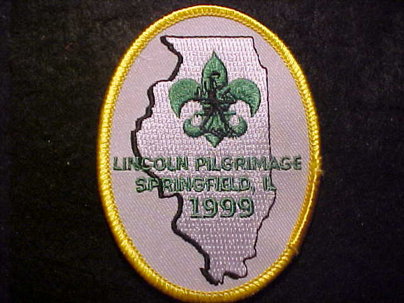 LINCOLN PILGRIMAGE PATCH, 1999, SPRINGFIELD, ILL.