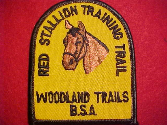 RED STALLION TRAINING TRAIL PATCH, WOODLAND TRAILS