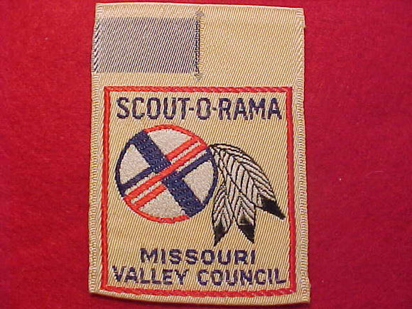 MISSOURI VALLEY COUNCIL PATCH, SCOUT-O-RAMA, WOVEN