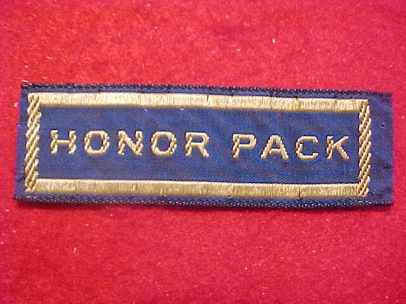 HONOR PACK STRIP, 1950'S, WOVEN
