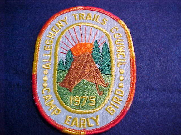ALLEGHENY TRAILS COUNCIL, COUNCIL CAMP EARLY BIRD, 1975