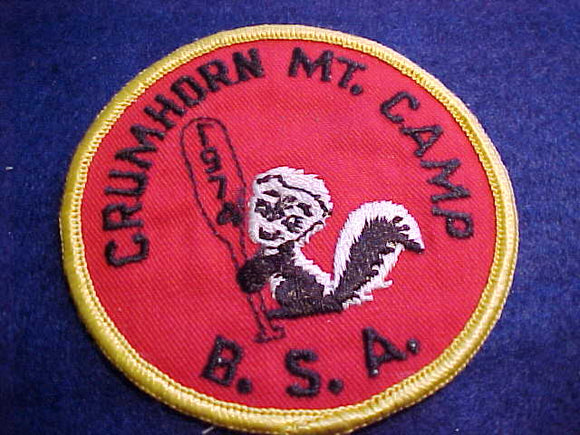 CRUMHORN NT. CAMP, 1974