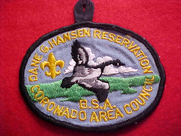 DANE G. HANSEN RESERVATION, CORONADO AREA COUNCIL, 1960'S, USED