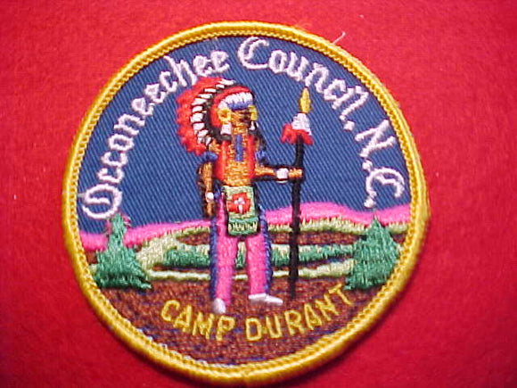 DURANT, OCCONEECHEE COUNCIL, 1960'S