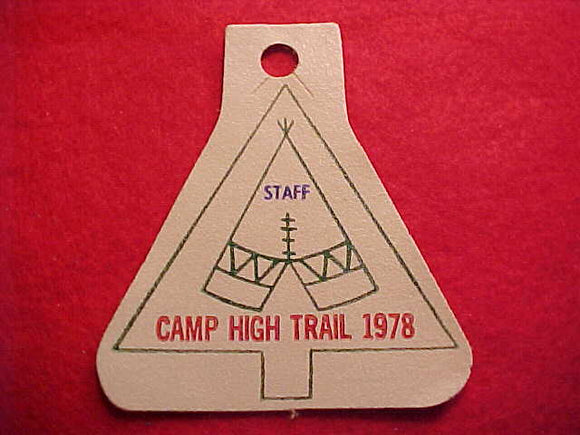 HIGH TRAIL, 1978, STAFF
