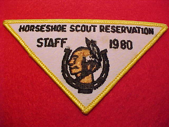 HORSESHOE SCOUT RESERVATION, 1980, STAFF