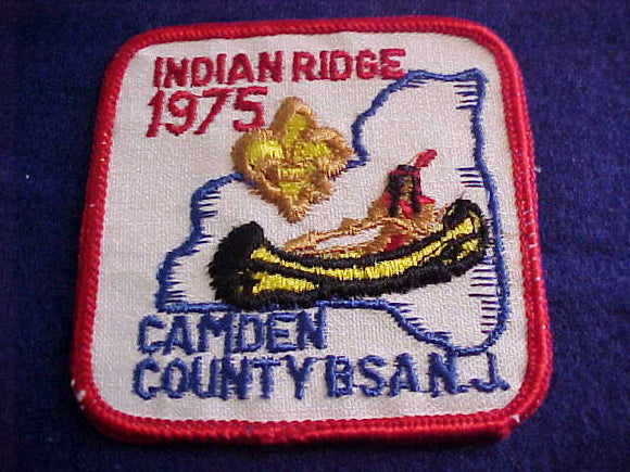 INDIAN RIDGE, CAMDEN COUNTY COUNCIL, 1975