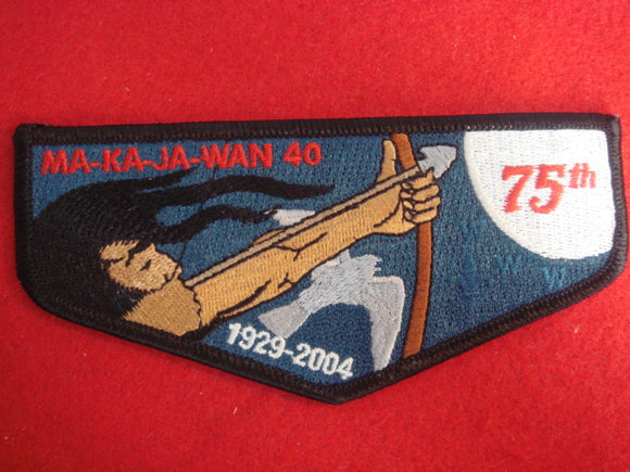 40 S46 Ma-Ka-Ja-Wan(1929-2004), 75th Anniv.