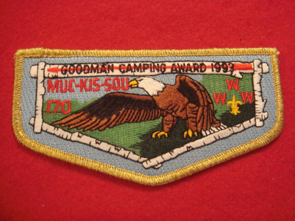170 S16.5 Muc-Kis-Sou 1993 Goodman Camping Award