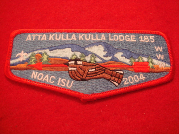 185 S26 Atta Kulla Kulla 2004 NOAC Trader Issue, red bdr.