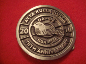 185 Atta Kulla Kulla 70th Anniversary 2010 Belt Buckle