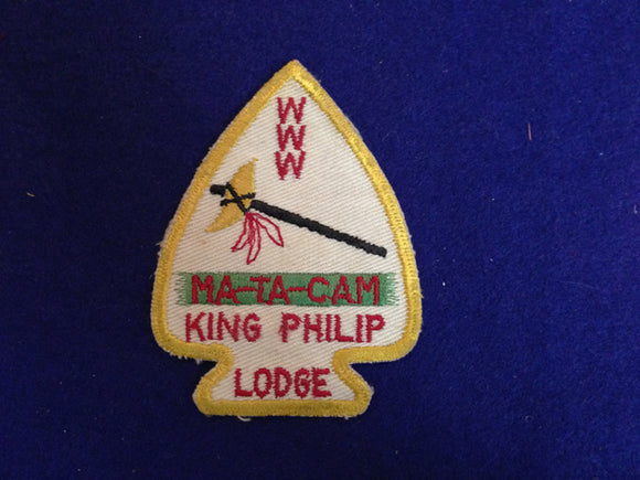 195 A1a King Philip paper and glue on back.