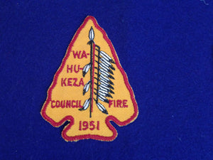 206 eA1951 Teetonkah Wa-Hu-Keza Council Fire