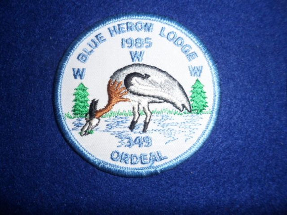 349 eR1985-2 Blue Heron