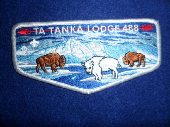 488 S64 Ta Tanka White Buffalo in Snow