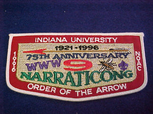 9 F2 narraticong, indiana university, 75th anniv., 1996 noac