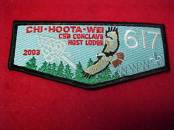 617 S30 CHI-HOOTA-WEI 2003 C5B CONCLAVE HOST
