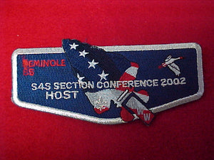 85 S38 seminole,s4s section conf, host, 2002