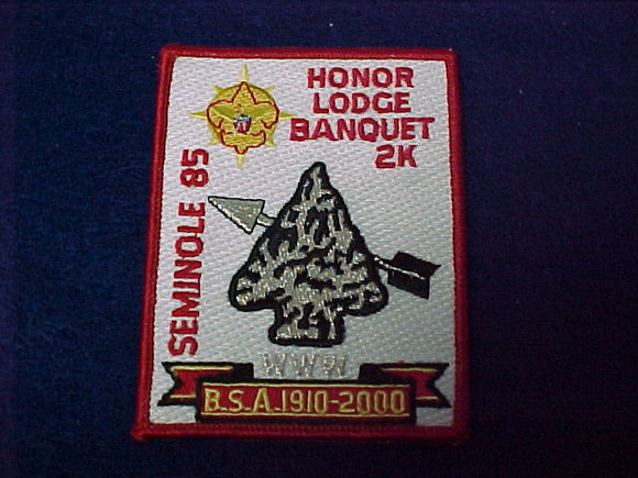85 eX2000 seminole, honor Lodge banquet