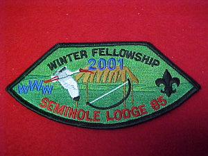 85 eX2001-1 seminole,winter fellowship, 2001