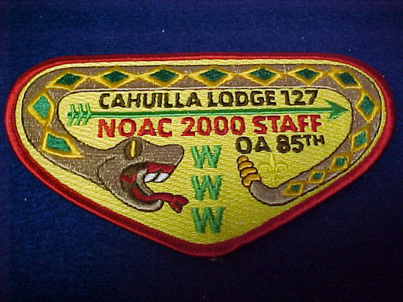 127 x16 cahuilla,oa 85th, noac, 2000, staff