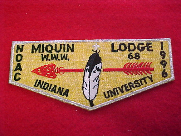 68 S22 miquin, noac 1996, indiana university
