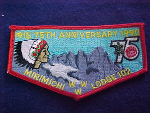 102 S14 mirimichi, 75th anniversary 1915-1990