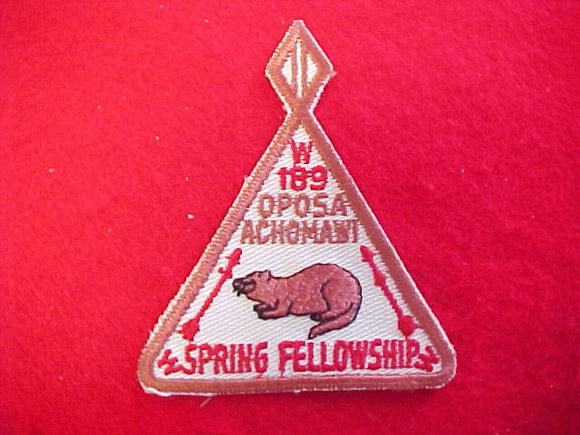 189 eX1953 Oposa Achomawi Spring Fellowship