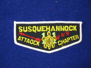 11 F3 Susquehannock , Attaock Chapter Flap