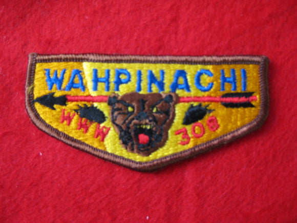 308 S3a Wahpinachi,53 x 108 mm. , Merged 1973