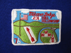 231 eX1976-2 Mikano, 1976 Fall Fellowship
