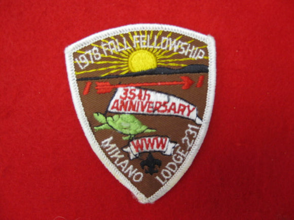 231 eX1978-3 Mikano, Fall Fellowship 1978