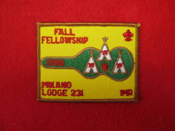 231 eX1980 Mikano, Fall Fellowship