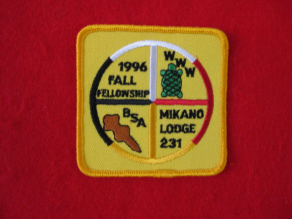 231 eX1996-3 Mikano, Fall fellowship