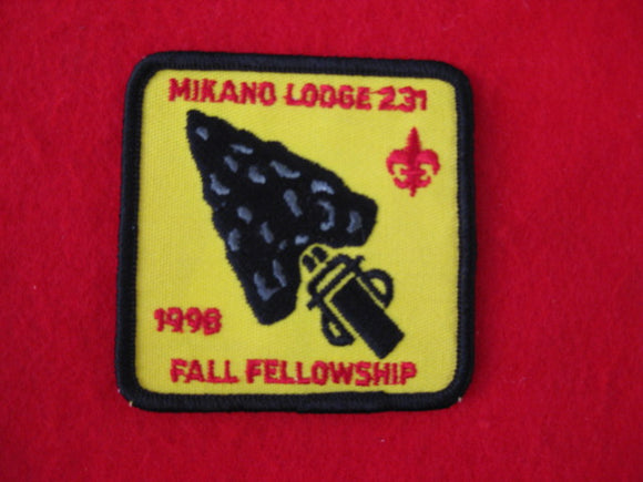 231 eX1998-2 Mikano, Fall fellowship