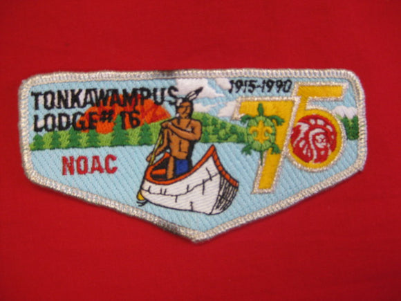 16 S6 Tonkawampus,OA 75th Anniv, 1990 NOAC